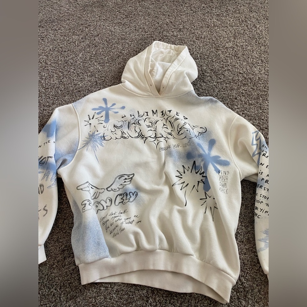Bershka Cream Hoodie